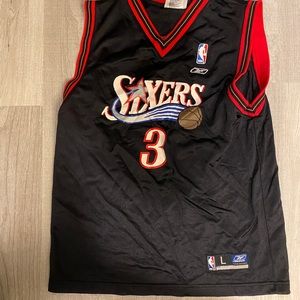 Vintage youth Allen Iverson Philadelphia 76ers jersey size Youth Large L Reebok